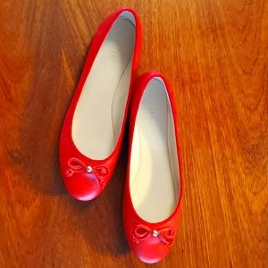 Bright Red Cole Haan ballet flats